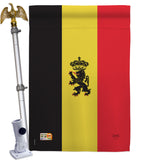 Belgium - Nationality Flags of the World Vertical Impressions Decorative Flags HG108098 Made In USA