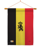 Belgium - Nationality Flags of the World Vertical Impressions Decorative Flags HG108098 Made In USA