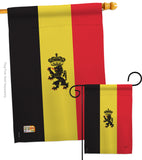 Belgium - Nationality Flags of the World Vertical Impressions Decorative Flags HG108098 Made In USA