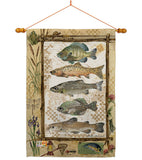 Fishing Adventures - Outdoor Nature Vertical Impressions Decorative Flags HG109056 Made In USA