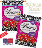It's Bunco Time! - Party & Celebration Special Occasion Vertical Impressions Decorative Flags HG115098 Made In USA