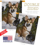 Corgi - Pets Nature Vertical Impressions Decorative Flags HG110088 Made In USA