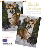Corgi - Pets Nature Vertical Impressions Decorative Flags HG110088 Made In USA