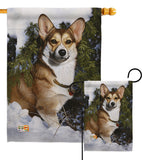 Corgi - Pets Nature Vertical Impressions Decorative Flags HG110088 Made In USA