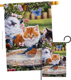 Splashing Up Some Fun - Pets Nature Vertical Impressions Decorative Flags HG110071 Made In USA