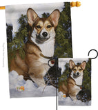 Corgi - Pets Nature Vertical Impressions Decorative Flags HG110088 Made In USA