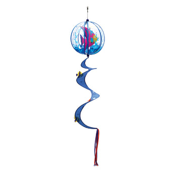 Two Group - Angel Fish Coastal - Everyday Applique Decorative Twister Balls 14" x 57"