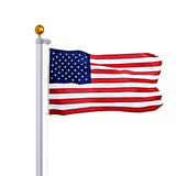 Aluminum 5 Section Residential & Commercial Flag - Base FA199025 Brushed Flag Accessories