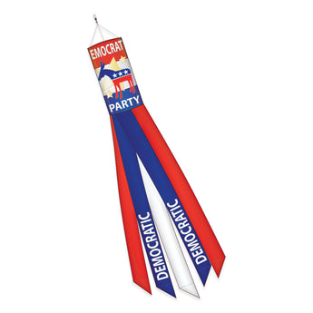 Two Group - WS128051 Democratic Americana - Everyday Applique Decorative Windsock 12" x 60"