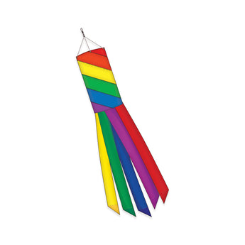 Two Group - WS128060 Deluxe Rainbow Special Occasion - Everyday Applique Decorative Windsock 10" x 40"