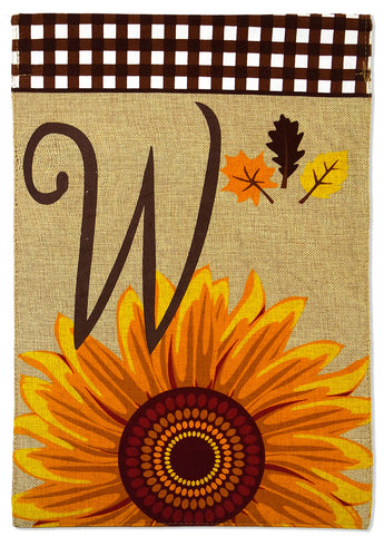 Harvest W - Harvest & Autumn Fall Vertical Applique Decorative Flags HGE80219 Imported