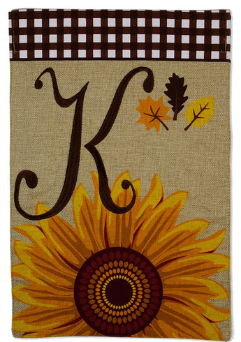 Harvest K Burlap - Harvest & Autumn Fall Vertical Applique Decorative Flags HGE80280 Imported