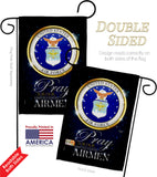 Pray United States Airmen - Military Americana Vertical Impressions Decorative Flags HG120064 Made In USA