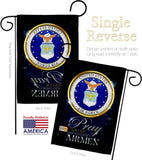 Pray United States Airmen - Military Americana Vertical Impressions Decorative Flags HG120064 Made In USA