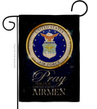 Pray United States Airmen - Military Americana Vertical Impressions Decorative Flags HG120064 Made In USA