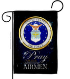 Pray United States Airmen - Military Americana Vertical Impressions Decorative Flags HG120064 Made In USA