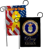 Pray United States Airmen - Military Americana Vertical Impressions Decorative Flags HG120064 Made In USA
