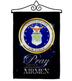 Pray United States Airmen - Military Americana Vertical Impressions Decorative Flags HG120064 Made In USA