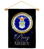 Pray United States Airmen - Military Americana Vertical Impressions Decorative Flags HG120064 Made In USA