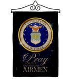 Pray United States Airmen - Military Americana Vertical Impressions Decorative Flags HG120064 Made In USA