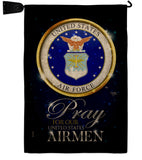 Pray United States Airmen - Military Americana Vertical Impressions Decorative Flags HG120064 Made In USA