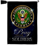 Pray United States Soldiers - Military Americana Vertical Impressions Decorative Flags HG120065 Made In USA