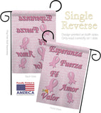 Esperanza, Fé, Valor - Support Inspirational Vertical Impressions Decorative Flags HG120030 Made In USA