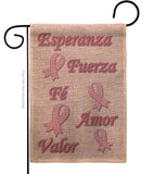 Esperanza, Fé, Valor - Support Inspirational Vertical Impressions Decorative Flags HG120030 Made In USA