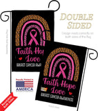 Pink Hope - Support Inspirational Vertical Impressions Decorative Flags HG120270 Made In USA