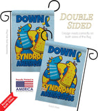 Down Syndrome Sock - Support Inspirational Vertical Impressions Decorative Flags HG130424 Made In USA