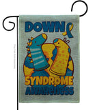 Down Syndrome Sock - Support Inspirational Vertical Impressions Decorative Flags HG130424 Made In USA