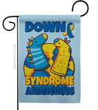 Down Syndrome Sock - Support Inspirational Vertical Impressions Decorative Flags HG130424 Made In USA