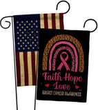 Pink Hope - Support Inspirational Vertical Impressions Decorative Flags HG120270 Made In USA