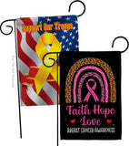 Pink Hope - Support Inspirational Vertical Impressions Decorative Flags HG120270 Made In USA