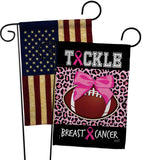 Tackle Cancer - Support Inspirational Vertical Impressions Decorative Flags HG130416 Made In USA