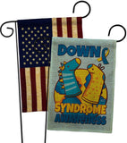 Down Syndrome Sock - Support Inspirational Vertical Impressions Decorative Flags HG130424 Made In USA