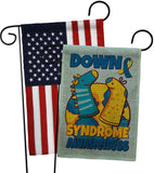 Down Syndrome Sock - Support Inspirational Vertical Impressions Decorative Flags HG130424 Made In USA