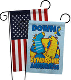 Down Syndrome Sock - Support Inspirational Vertical Impressions Decorative Flags HG130424 Made In USA