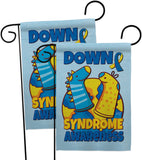 Down Syndrome Sock - Support Inspirational Vertical Impressions Decorative Flags HG130424 Made In USA