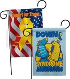 Down Syndrome Sock - Support Inspirational Vertical Impressions Decorative Flags HG130424 Made In USA