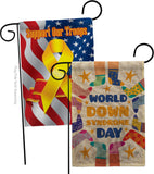 World Down Syndrome Day - Support Inspirational Vertical Impressions Decorative Flags HG190181 Made In USA