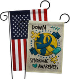 Down Syndorome Heart - Support Inspirational Vertical Impressions Decorative Flags HG190183 Made In USA