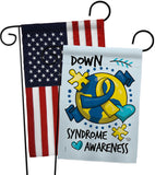 Down Syndorome Heart - Support Inspirational Vertical Impressions Decorative Flags HG190183 Made In USA