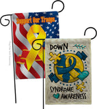 Down Syndorome Heart - Support Inspirational Vertical Impressions Decorative Flags HG190183 Made In USA