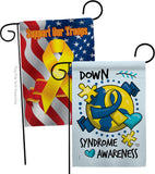 Down Syndorome Heart - Support Inspirational Vertical Impressions Decorative Flags HG190183 Made In USA