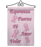 Esperanza, Fé, Valor - Support Inspirational Vertical Impressions Decorative Flags HG120030 Made In USA