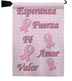 Esperanza, Fé, Valor - Support Inspirational Vertical Impressions Decorative Flags HG120030 Made In USA