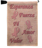 Esperanza, Fé, Valor - Support Inspirational Vertical Impressions Decorative Flags HG120030 Made In USA