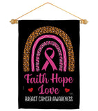 Pink Hope - Support Inspirational Vertical Impressions Decorative Flags HG120270 Made In USA