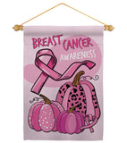 Pinktober - Support Inspirational Vertical Impressions Decorative Flags HG120272 Made In USA